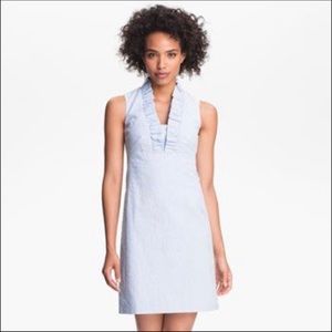 Lilly Pulitzer Blue Seersucker Adeline Dress